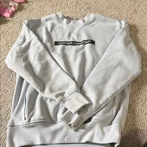 Under Armour Light blue Men's Logo Crewneck Sweatshirt